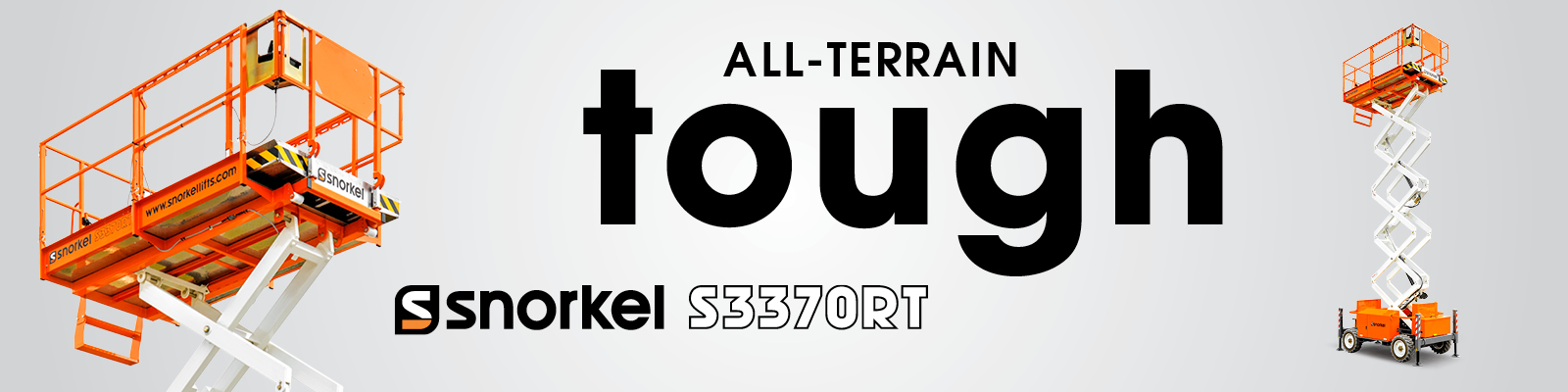 All-Terrain Tough - Snorkel S3370RT rough terrain diesel scissor lift