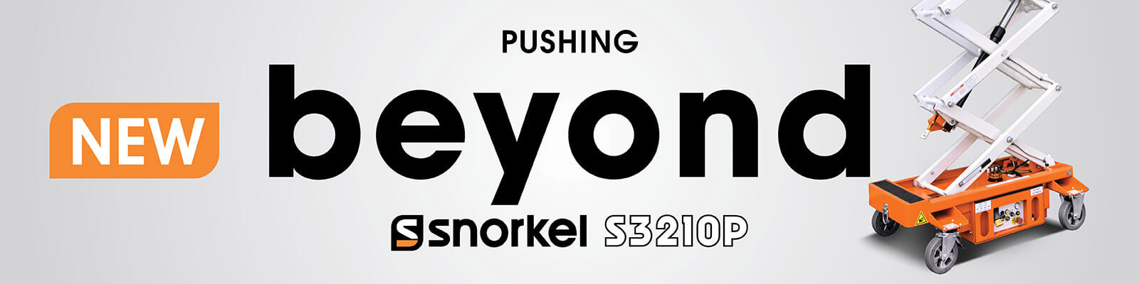 Pushing Beyond Snorkel S3210P push around scissor lift