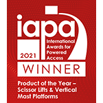 IAPA Winner logo - Scissor and Vertical Mast