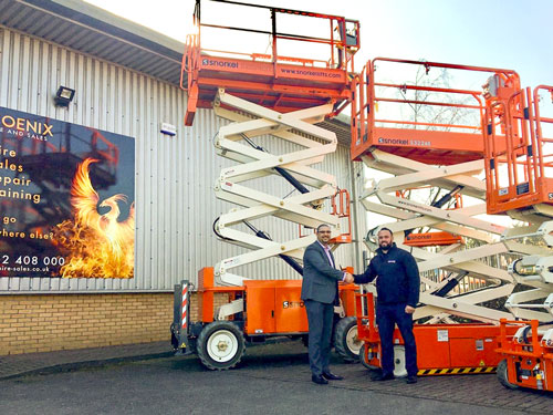 Washington, Tyne & Wear, U.K. (1st March 2019) Phoenix Hire & Sales recently boosted their powered access rental fleet with delivery of multiple Snorkel lifts.