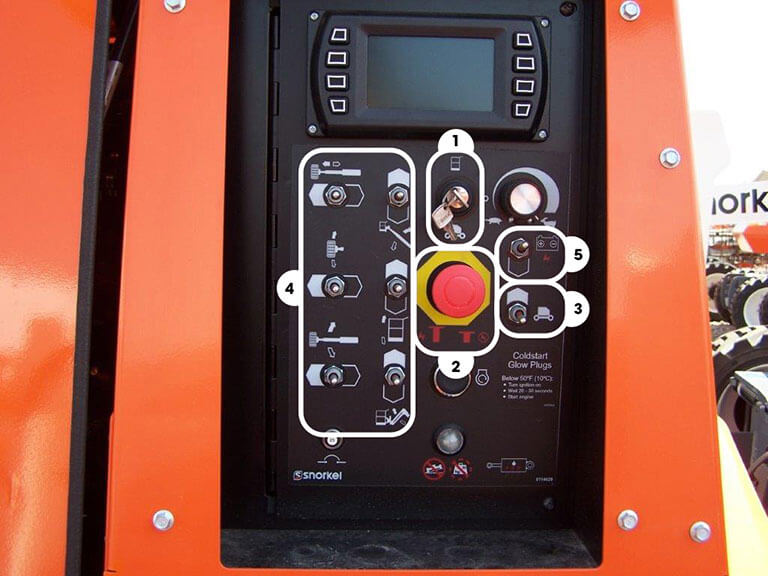 TB86J Lower Control  Panel