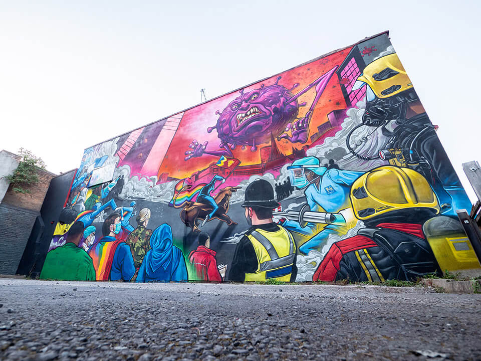 The completed mural. Photo courtesy of Edwin Ladd - Mr Ladd Media