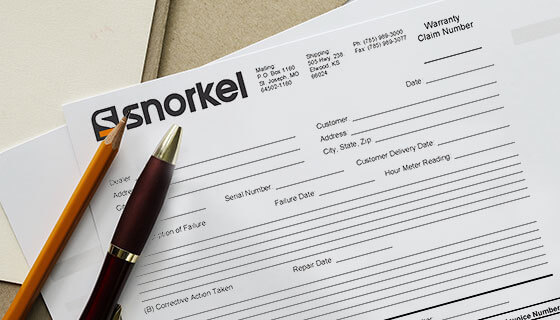 Snorkel Warranty Form
