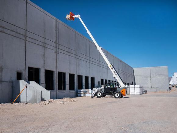 The Snorkel SR1054 can reach some of the highest heights on the jobsite